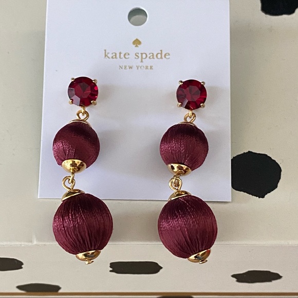 kate spade Jewelry - Kate Spade ball earrings